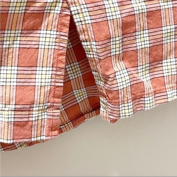 Vintage POLO RALPH LAUREN SPORTSMAN Men’s Orange Plaid Button Down Shirt Size L - Picture 3 of 8